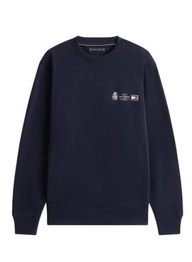 Tommy Hilfiger Pullover Small Crest Marine für Herren