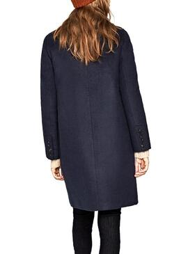 Mantel Pepe Jeans Rory Blau Für Damen