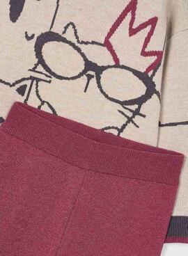 Set Hose und Pullover Mayoral Weinrot Mädchen