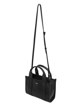 Handtasche Pepe Jeans Zadie rechteckig schwarz für Damen