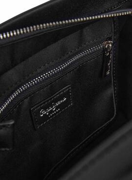 Handtasche Pepe Jeans Zadie rechteckig schwarz für Damen