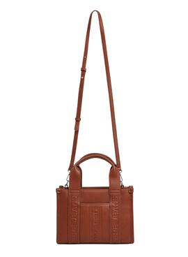 Handtasche Pepe Jeans Zadie rechteckig braun für Damen