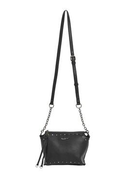 Handtasche Pepe Jeans Edith mit Nieten in Schwarz für Damen.