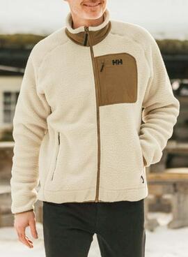 Jacke Helly Hansen Panorama Block aus beigeem Pelz für Herren