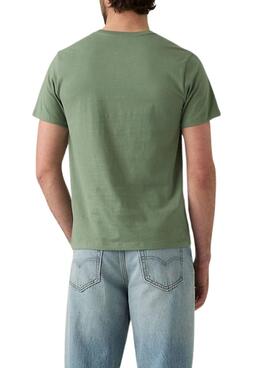T-Shirt Levis Original Housemark Lorbeergrün für Herren