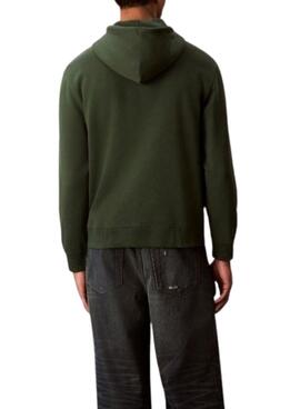Kapuzenpullover Calvin Klein Micro Monolog mit grünem Kapuzen für Herren