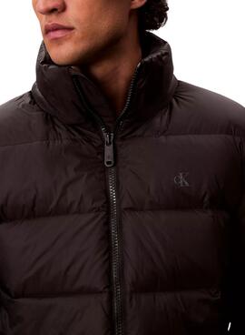 Daunenjacke von Calvin Klein mit Kapuze in Schwarz für Herren
