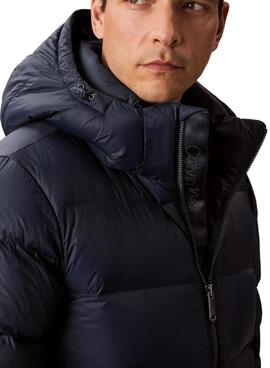 Calvin Klein Daunenjacke mit Kapuze in Marineblau für Herren