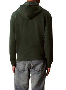 Kapuzenpullover Calvin Klein Monogramm in Grün für Herren.