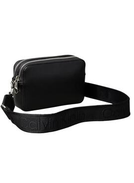 Tasche Calvin Klein Doppelreißverschluss Schwarz für Damen