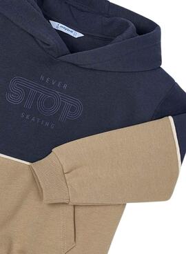 Sweatshirt Mayoral marine Kontrast für Jungen