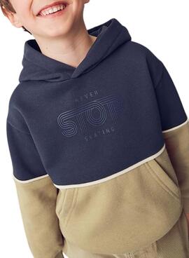 Sweatshirt Mayoral marine Kontrast für Jungen