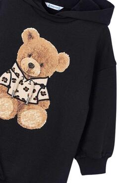 Kleid Mayoral Fleece Kapuze für Mädchen
