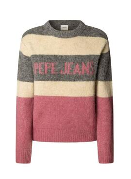 Pepe Jeans Carlis gestreiftes Color-Block-Trikot für Damen.