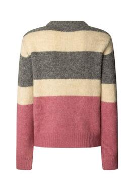 Pepe Jeans Carlis gestreiftes Color-Block-Trikot für Damen.