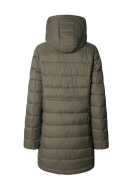Daunenjacke Pepe Jeans Sally lang grün für Damen