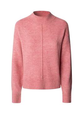 Pepe Jeans Cecil Rollkragenpullover in Rosa für Damen.