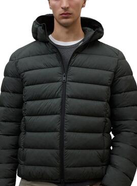 Gepolsterte Jacke Ecoalf Aspen in Dunkelgrün für Herren.