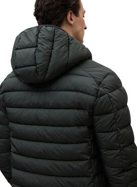 Gepolsterte Jacke Ecoalf Aspen in Dunkelgrün für Herren.