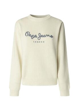 Pepe Jeans Caprice beige Pullover für Damen