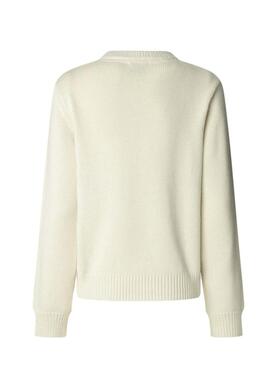 Pepe Jeans Caprice beige Pullover für Damen