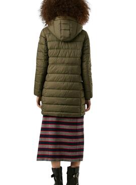 Daunenjacke Pepe Jeans Sally lang grün für Damen