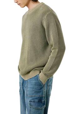Grüner Pepe Jeans Parker Pullover für Herren