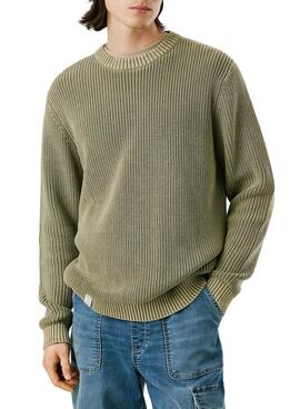 Grüner Pepe Jeans Parker Pullover für Herren