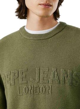 Grünes Pepe Jeans Phineas Pullover für Herren