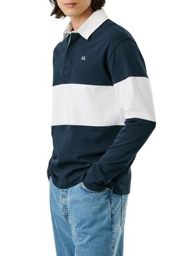 Polo Pepe Jeans Ralf Rugby zweifarbig für Herren.