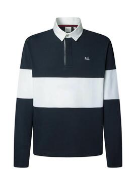 Polo Pepe Jeans Ralf Rugby zweifarbig für Herren.