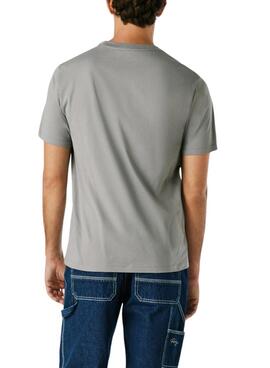 T-shirt Pepe Jeans Eggo grau Logo für Herren