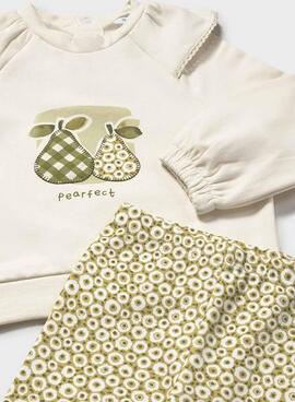 Mayoral Set Leggings mit Print und Baby-Sweatshirt.