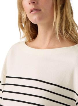 Levis Marine Streifen beige Pullover für Damen