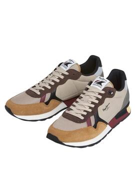 Sneakers Pepe Jeans Brit Colors beige für Herren