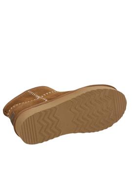 Stiefeletten Pepe Jeans Dissy Etnic mit camel-farbener Plateausohle für Damen.