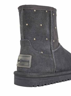 Pepe Jeans Diss Studs Wildlederstiefeletten mit grauen Nieten für Damen.