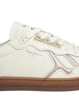 Turnschuhe Pepe Jeans Ball Basic weiß Glitzer für Damen