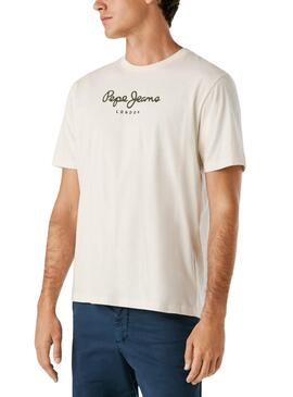 T-Shirt Pepe Jeans Eggo weiß für Herren