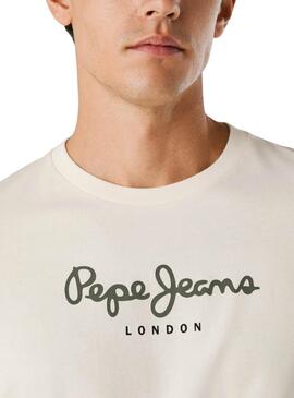 T-Shirt Pepe Jeans Eggo weiß für Herren