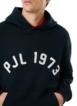 Sweatshirt Pepe Jeans Maverick in Marineblau mit Kapuze für Herren