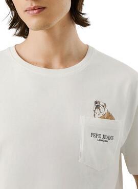 Herren T-Shirt Pepe Jeans Thansen in Weiß.