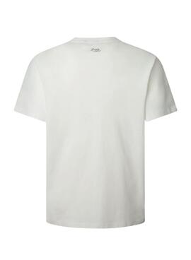 Herren T-Shirt Pepe Jeans Thansen in Weiß.