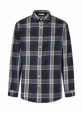 Hemd Pepe Jeans Codar blau kariert für Herren