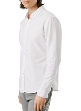 Hemd Pepe Jeans Cluny Oxford in Weiß für Herren