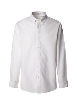 Hemd Pepe Jeans Cluny Oxford in Weiß für Herren
