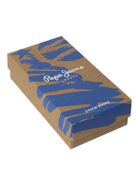 Pack 3 Paare Socken Pepe Jeans Xmas Tree schwarz für Herren