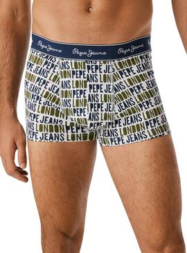 Dreierpack Pepe Jeans Logo Herrenunterhosen.