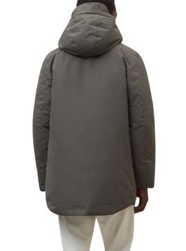 Grüner Ecoalf Parka Mantel für Herren