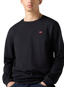 Langarm-Shirt Levis Original Housemark Schwarz für Herren